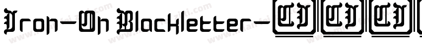 Iron-On Blackletter字体转换